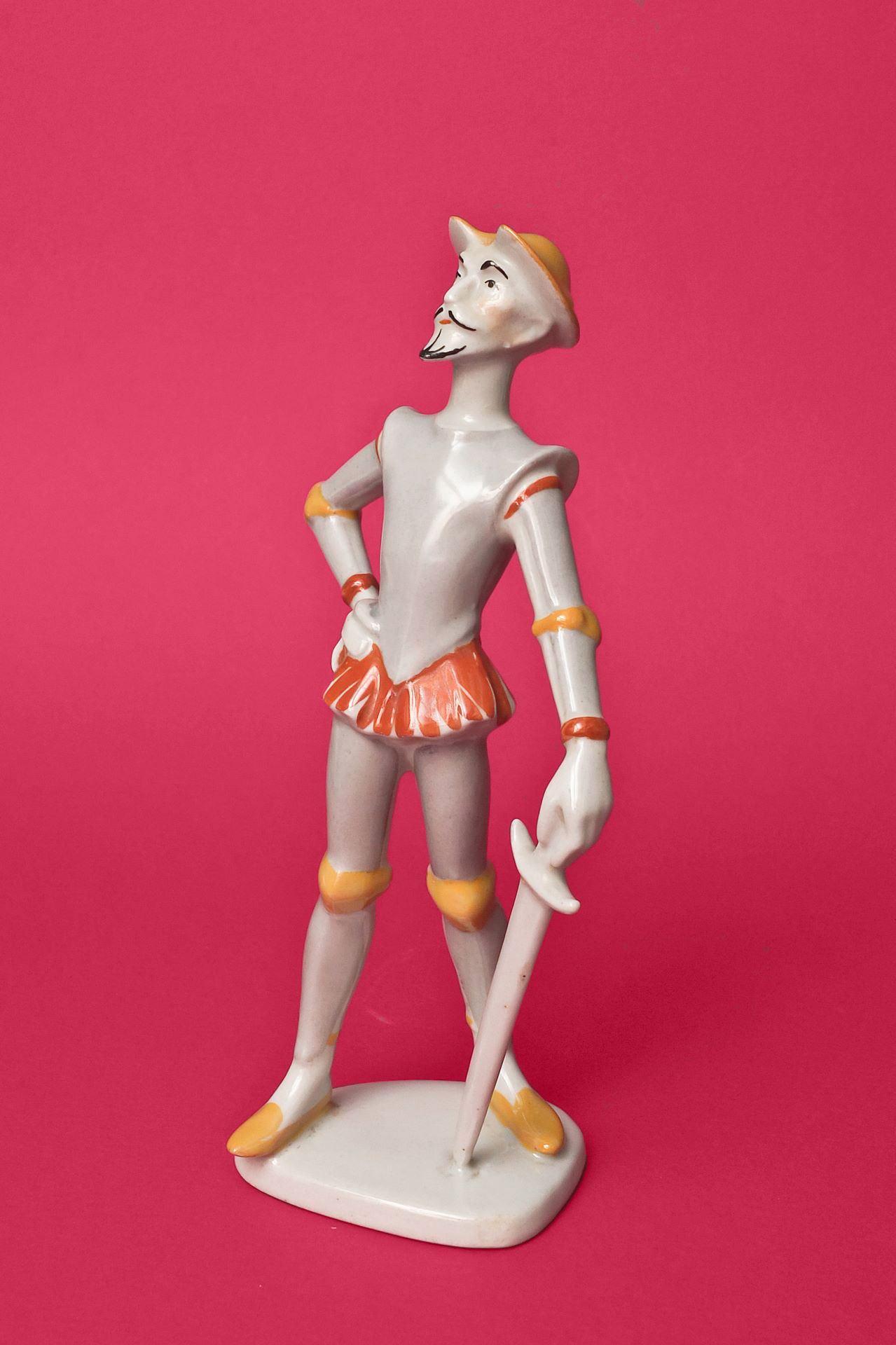 Kőbányai Porcelángyár Don Quijote álló